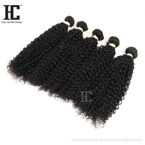 China Hair Bundle Sale Kinky Curly Unprocessed Wholesale Virgin Malaysian Hair Weave Bundles Human Hair Extensions